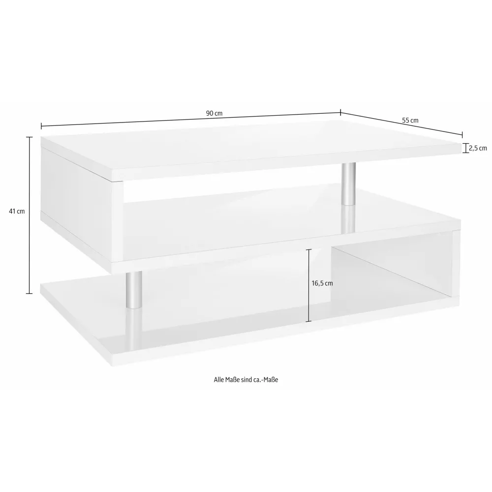 Tavolino 90 cm Antracite Opaco Moderno Versatile - Zeta 2