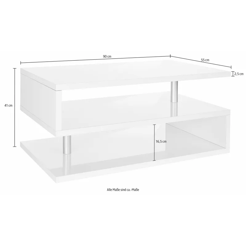 Tavolino 90 cm Antracite Opaco Moderno Versatile - Zeta