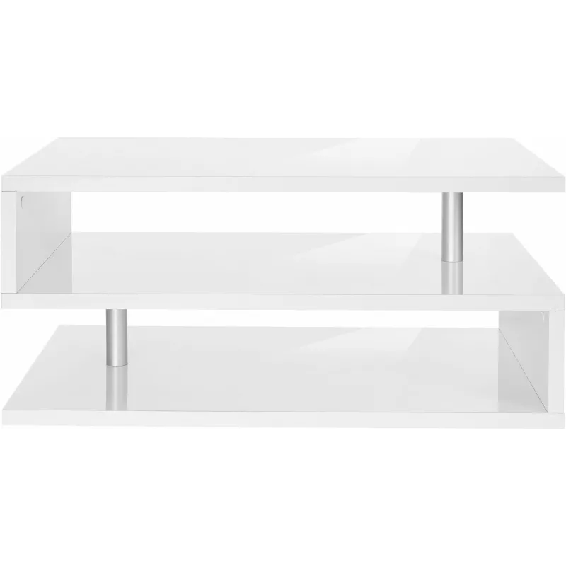 Tavolino 90 cm Antracite Opaco Moderno Versatile - Zeta