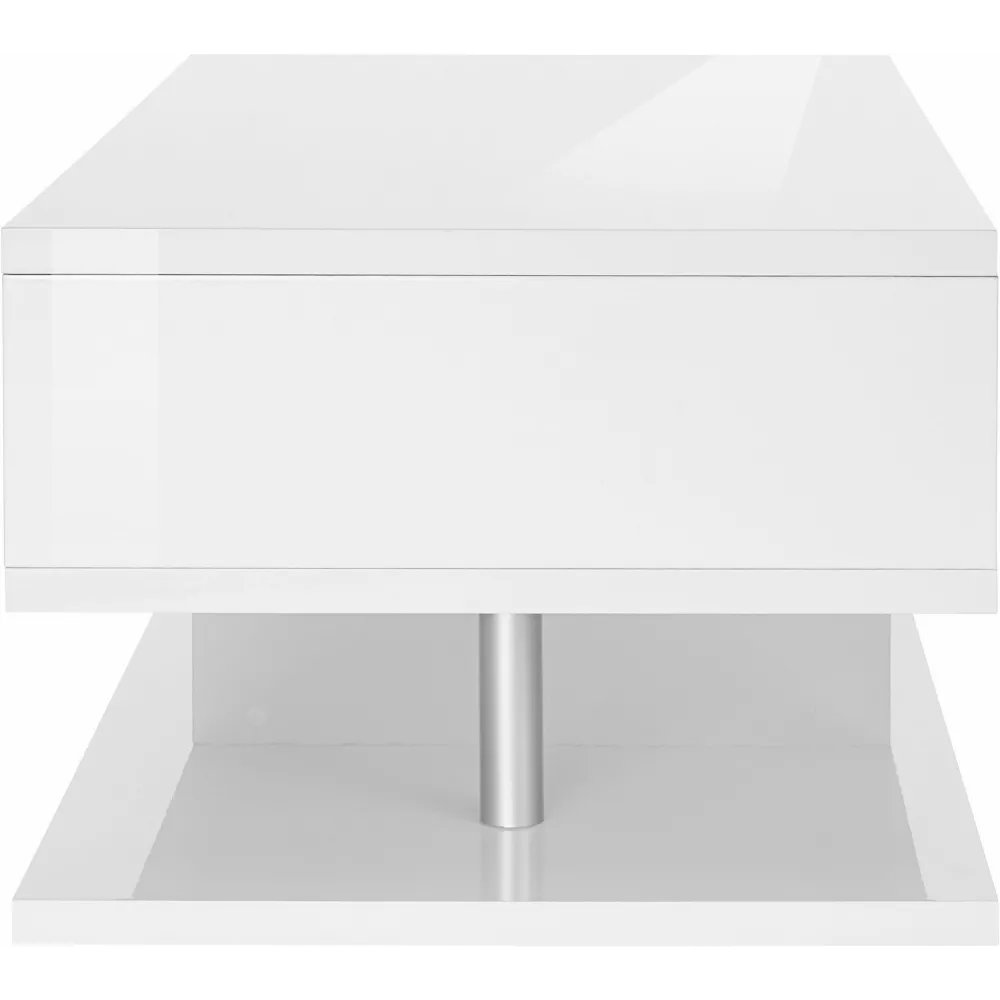 Tavolino 90 cm Antracite Opaco Moderno Versatile - Zeta